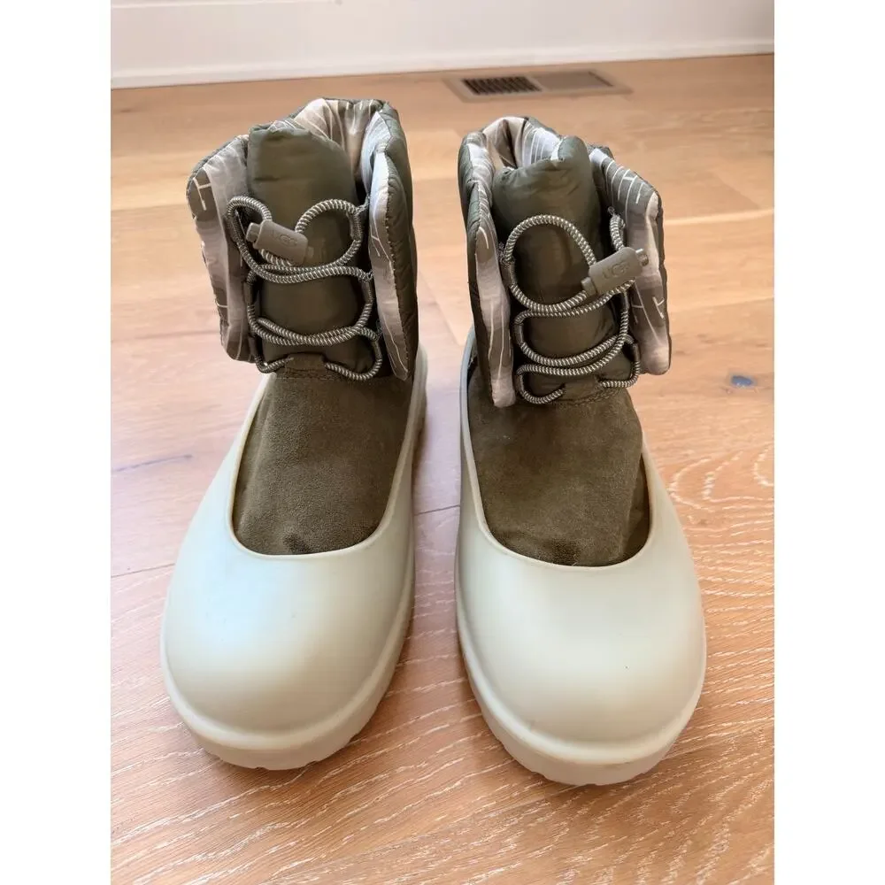 UGG Classic Maxi Toggle Womens Burnt Olive Waterproof Puffer Snow Boots Sz 10